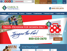Tablet Screenshot of carolstravel.com